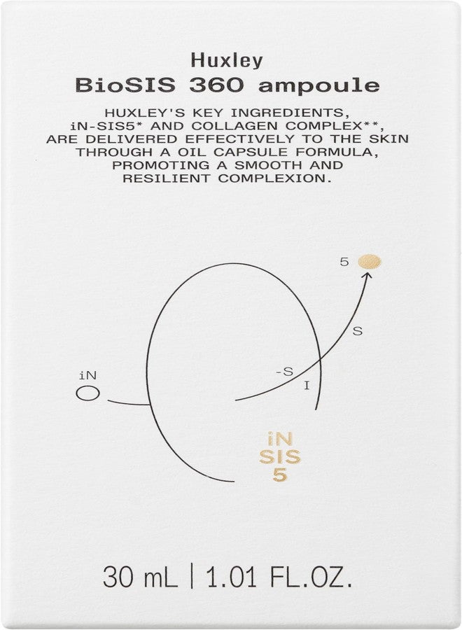 Huxley BioSIS 360 Ampoule 30 mL – 2025 Glowpick #1 Anti-Aging Essence/Serum | Collagen Complex & Firming Gel-Serum for Fine Lines & Elasticity - Image 2